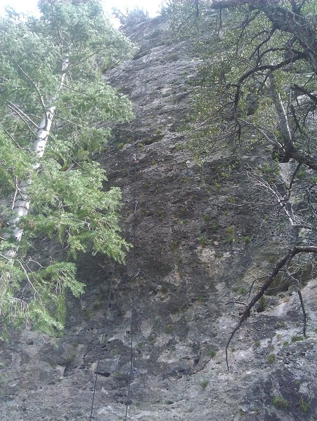 a view of the route from the ground