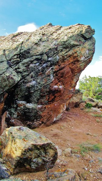 Closer shot of where Ding Dong Ditch and Campfire Drone Expression climb.