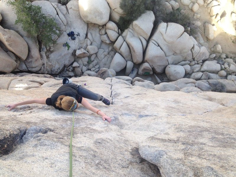 corinne hikes the crux leaving the crack