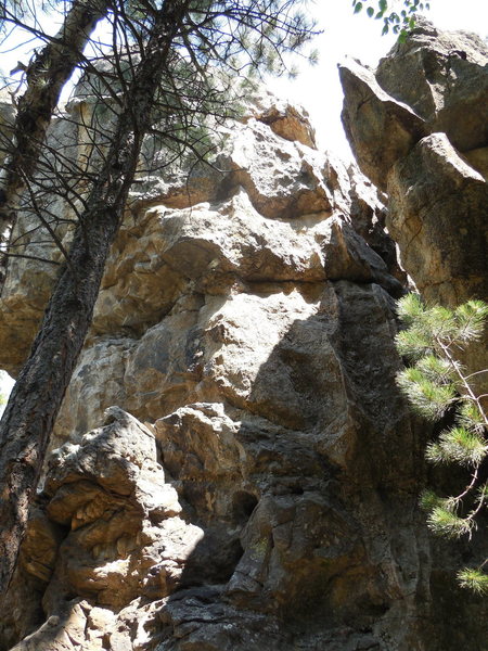 Fun steep athletic route. Definitely not technical crimping or Rushmore friction. Some pretty interesting holds.