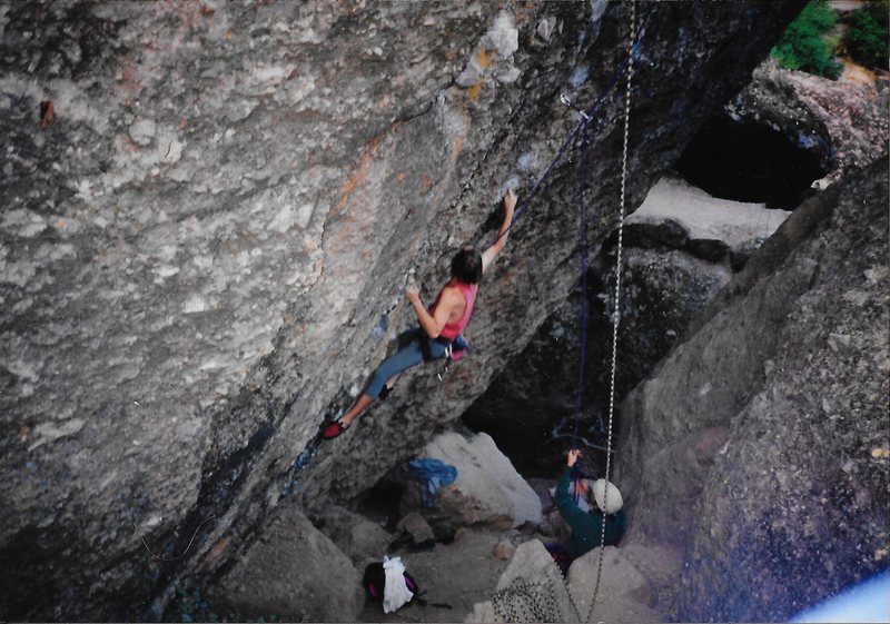 "Hot Lava Lucy" redpoint (used to be called 5.13a back then).