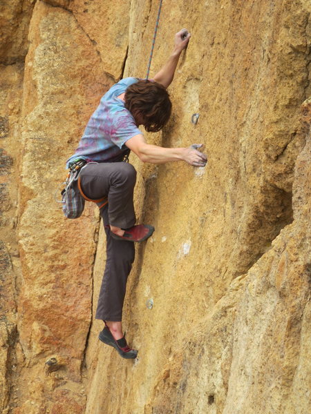Silas about to crush the route.