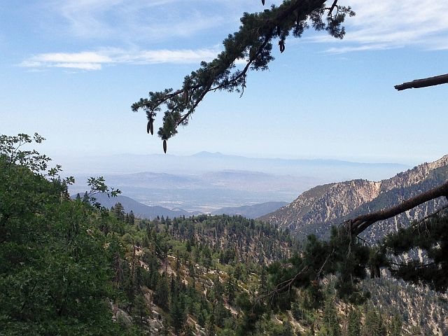 Looking towards the Santa Ana Mountains from the Siberia Creek Trail, Big Bear South