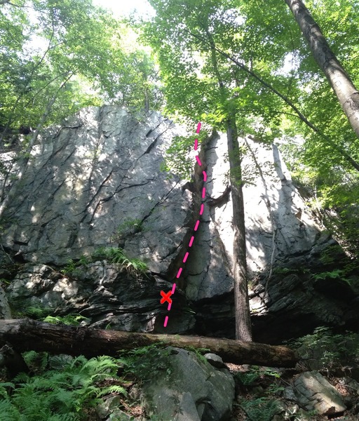 Stealth. "X" marks the loose rock.