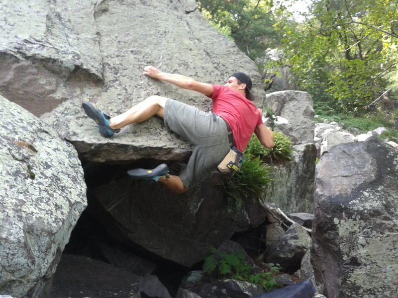 Climb Spit Out The Seeds Devil S Lake Bouldering