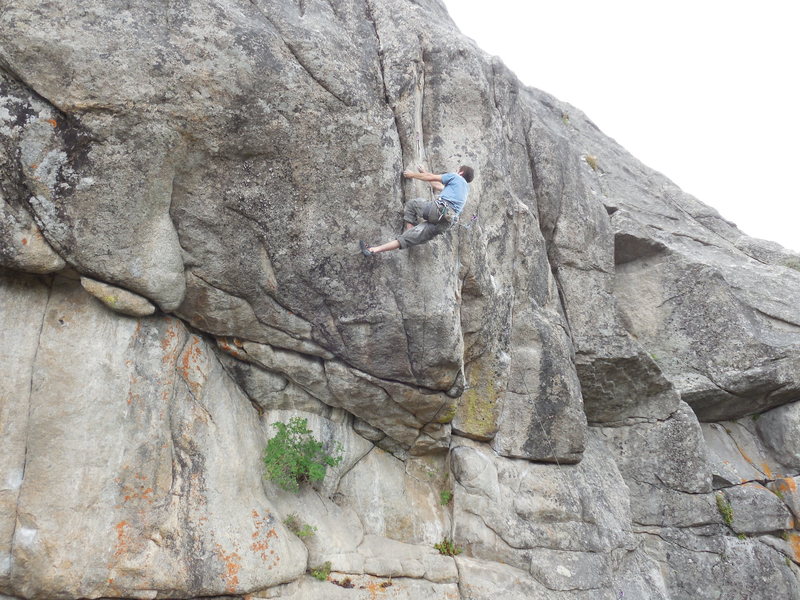 Exiting the 2nd crux.