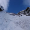 Nearing the top of south gully