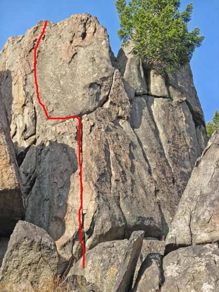 Route line marked.