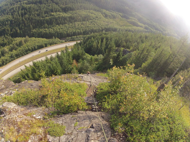 Looking down from the top of 2nd pitch of ES-2
