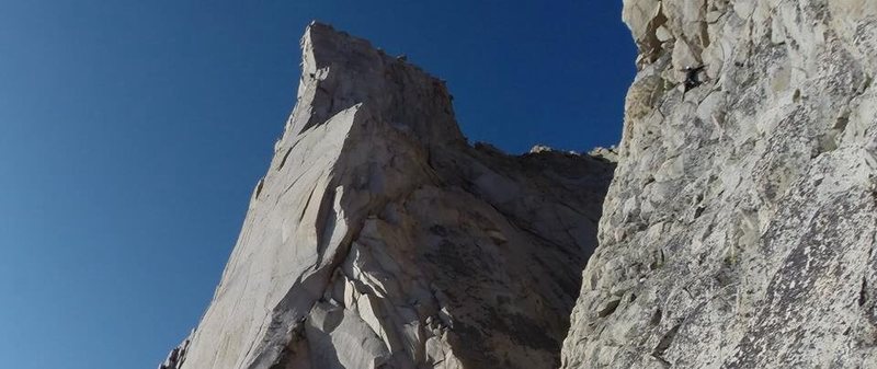 third pillar on the left. approach/downclimb on the right