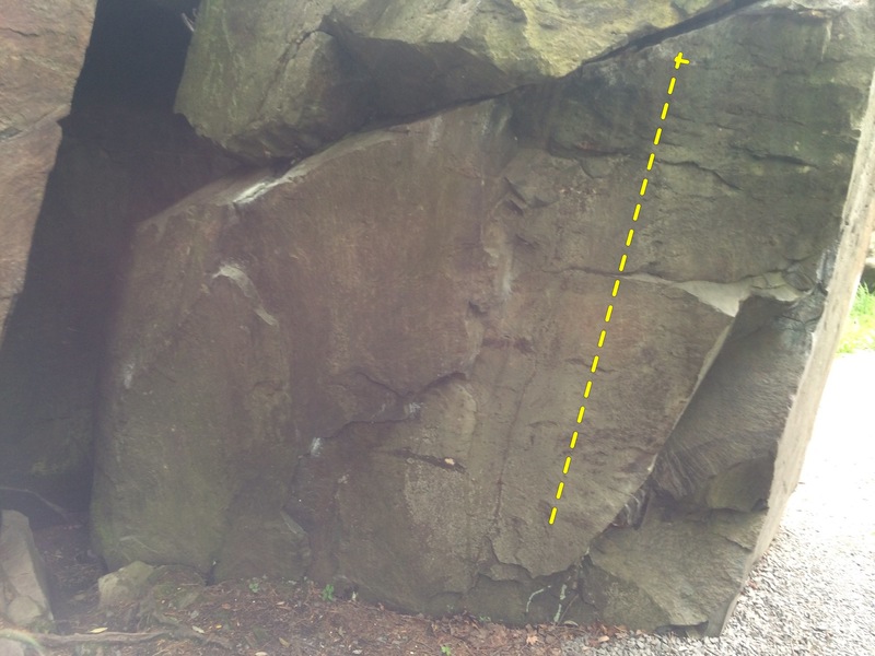 Miasma start on the right hand side of the boulder