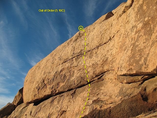 Out of Order (5.10c), Joshua Tree NP