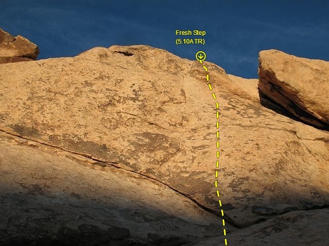 Fresh Step (5.10a TR), Joshua Tree NP