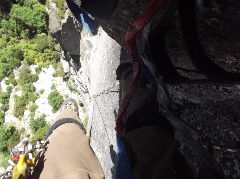 P6 "Camhook Jesus" 150 ft of splitter small cams, and camhooks.