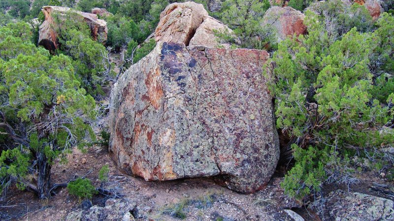 Harmonic boulder's west and south faces.