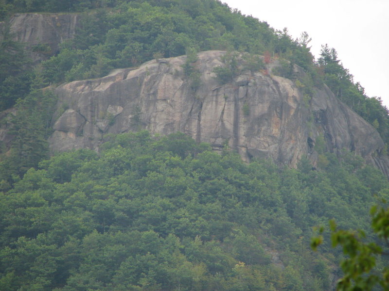 Upper crags on Hart's ledge. Hmmm. It is on top of a very steep hill though