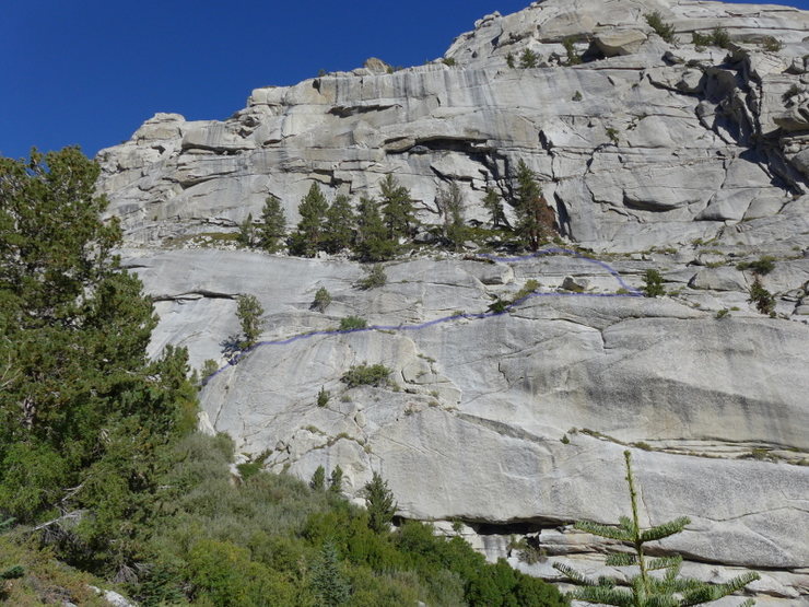 Ebersbacher Ledges on the approach to Lower Boy Scout Lake
