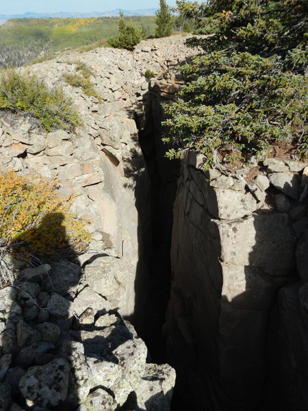 This deep subterranean climbing opportunity has absolutely super rock!