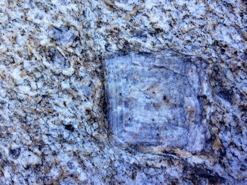 Cool feldspar crystal at the start of Mr. Norman's<br>