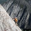 Climber on Bald Rock Dome. (Paul Bernard photo)