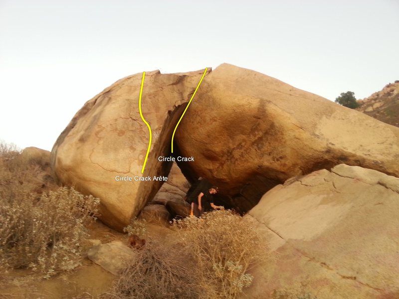 Topo for Circle Crack Arête and Circle Crack
