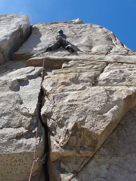 My good friend Keith stealing the lead on pitch No. 5.