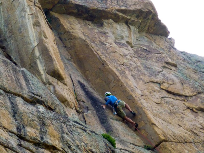 David Fay on the first ascent.