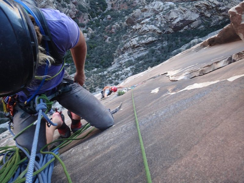 Looking down pitch 5