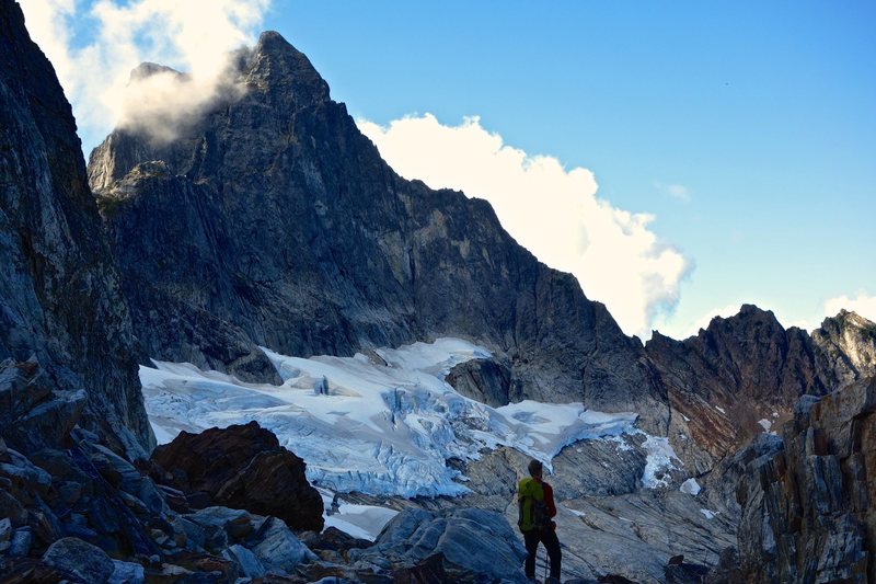 Triumph's NE Ridge from the col