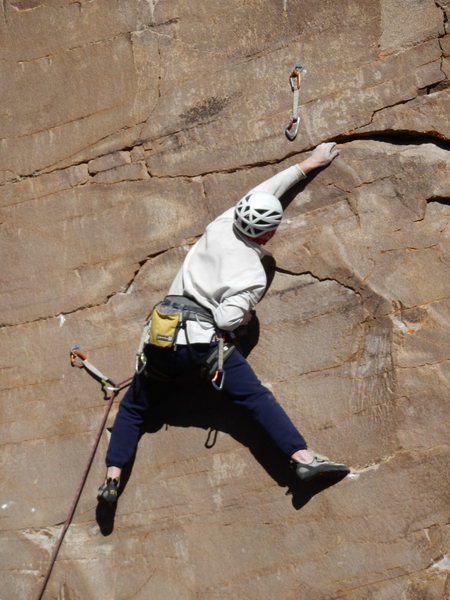 The master on the FA. This traverse is very intense!
