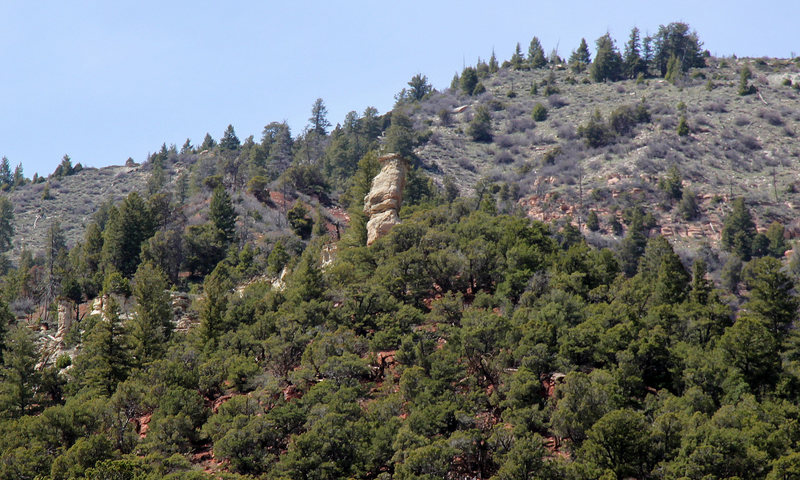 Wolcott Spire from the dirt access road.