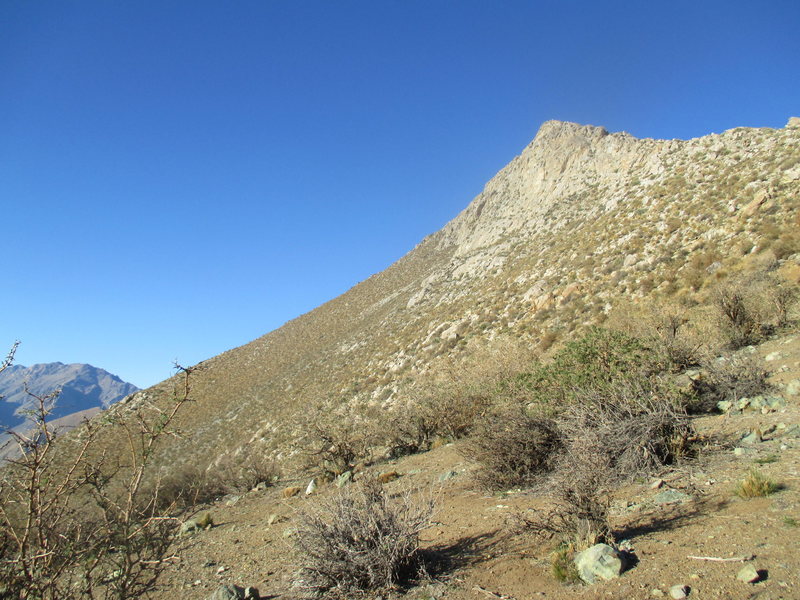 The East face of Cerro Mamalluca. Quality granite, especially on Diedro de La Luna.