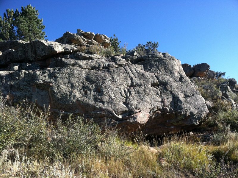 Mars Boulder from the trail.