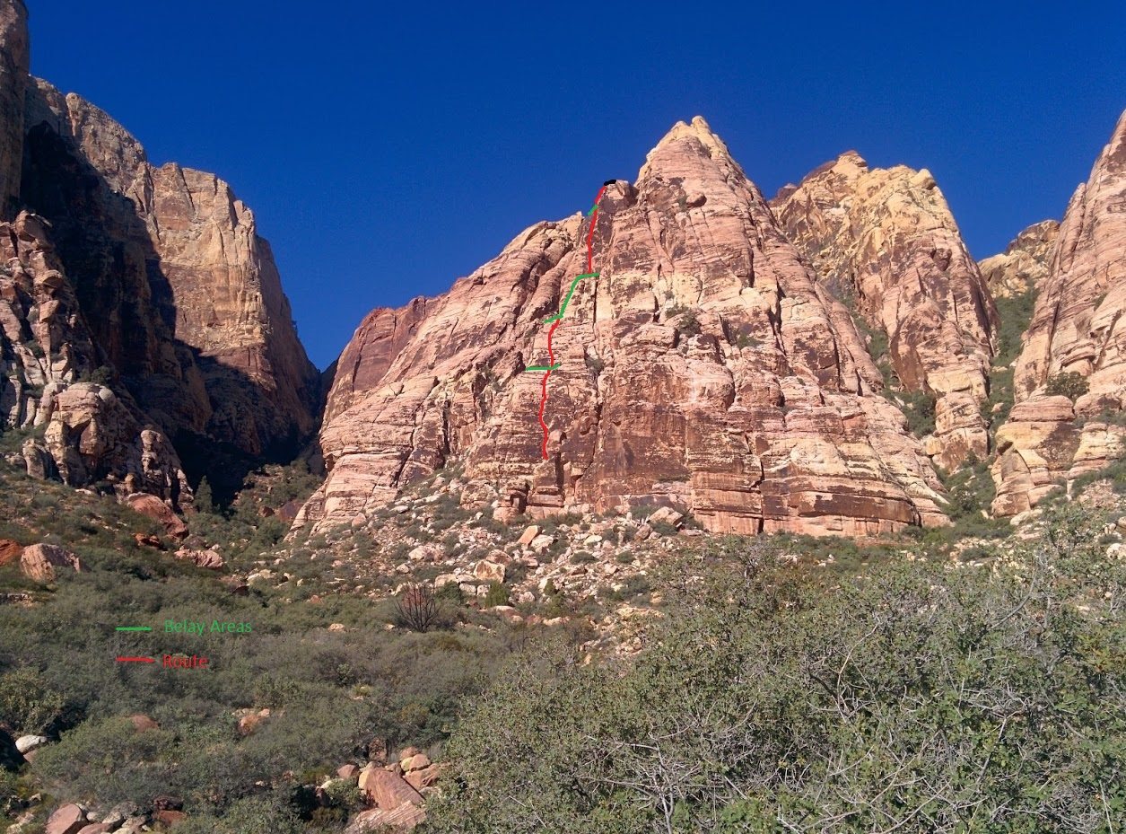 Looking at Geronimo from the East (outside of the canyon). This is on
