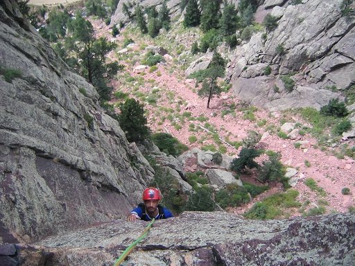 My good friend having fun on Yellow Spur.