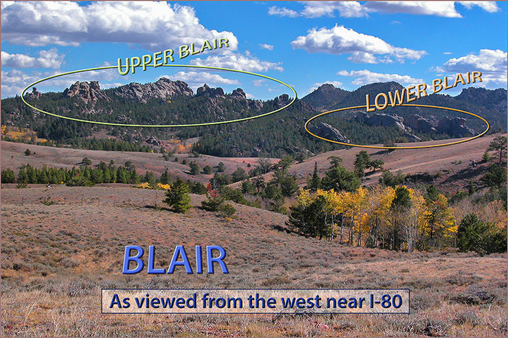 At first, Blair seems like a giant jigsaw puzzle; however, it becomes more understandable if it is simply separated into two parts, Lower Blair and Upper Blair. Then the component formations of each can be easily designated.