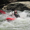 Jonah slicing thru Blackberry Falls rapid  on the Cartecay River in Georgia spring 2014