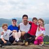 The Chalnick Family on top of Rocky Mountain, Inlet NY