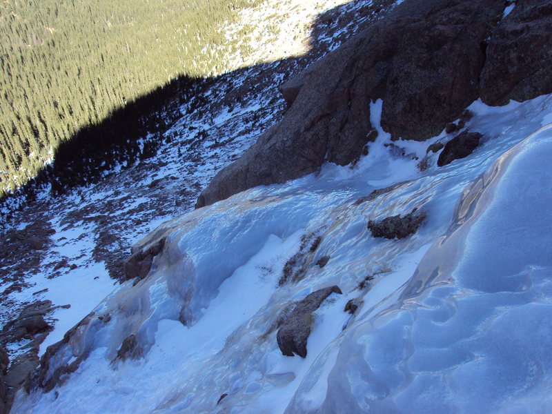 Mid-point on the left flow.