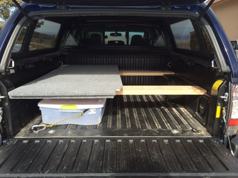 truck bed cot system