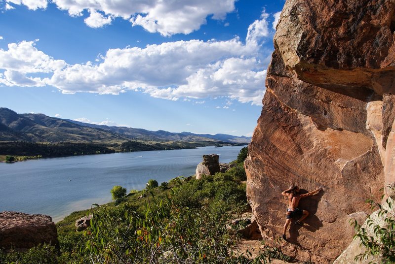 Nice face climbing.
