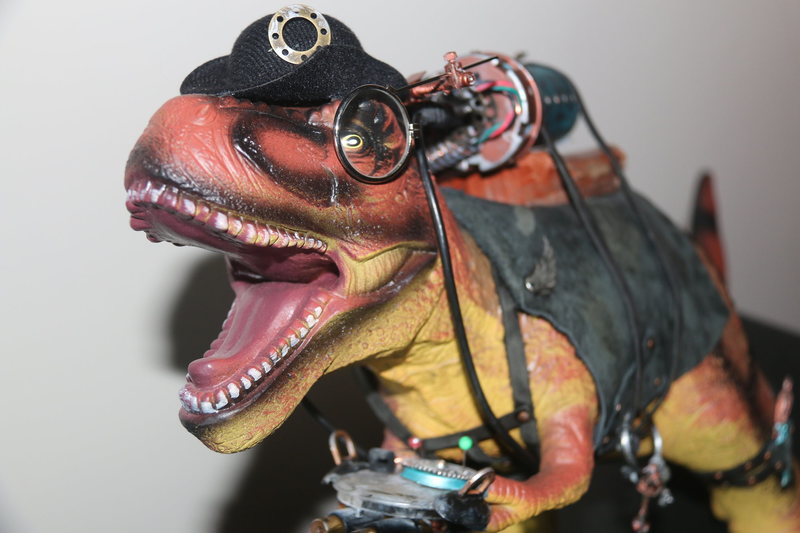 Slabmaster Nigel -- its a little know fact that the t-rex has the ideal body for slab climbing: broad hips, low center of gravity, and a tail slab for extra friction.