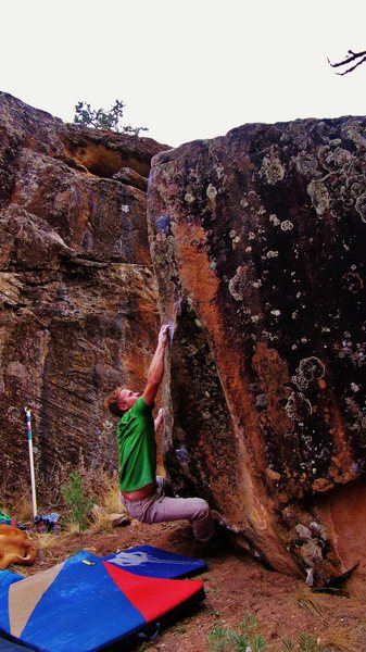 Sticking the crux on Miss Miasma.