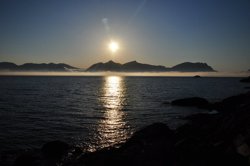 Midnight, in the land of the midnight sun. Summer, 2014.