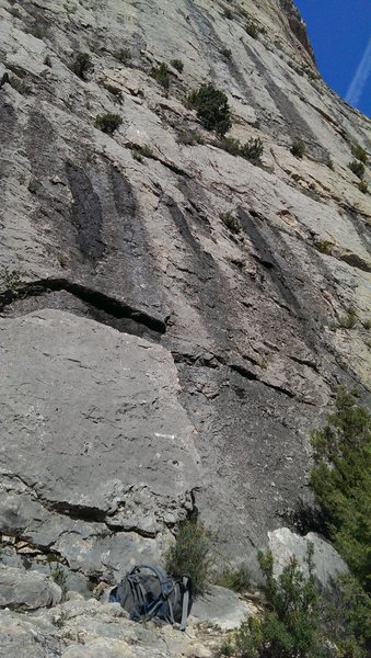 Base of the route.
