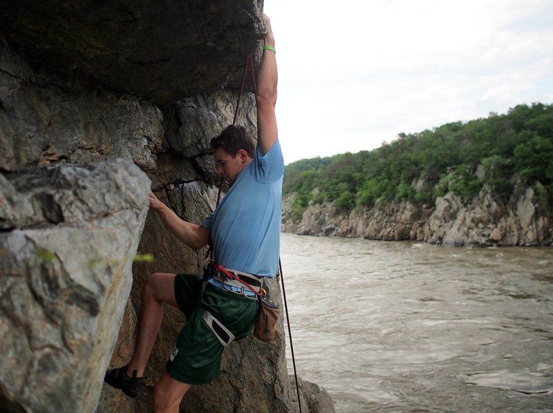 Finding the nice holds over the roof