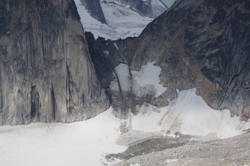 Bugaboo-Snowpatch col melted out, August 2014.