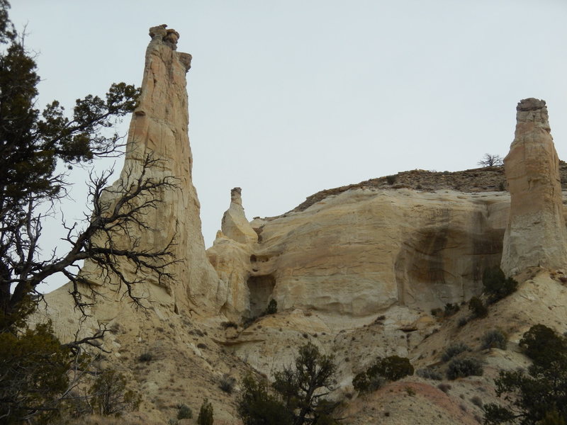 These two/three towers are doable! 1st Little Indian (left) and 3rd Little Indian (right) are most doable.