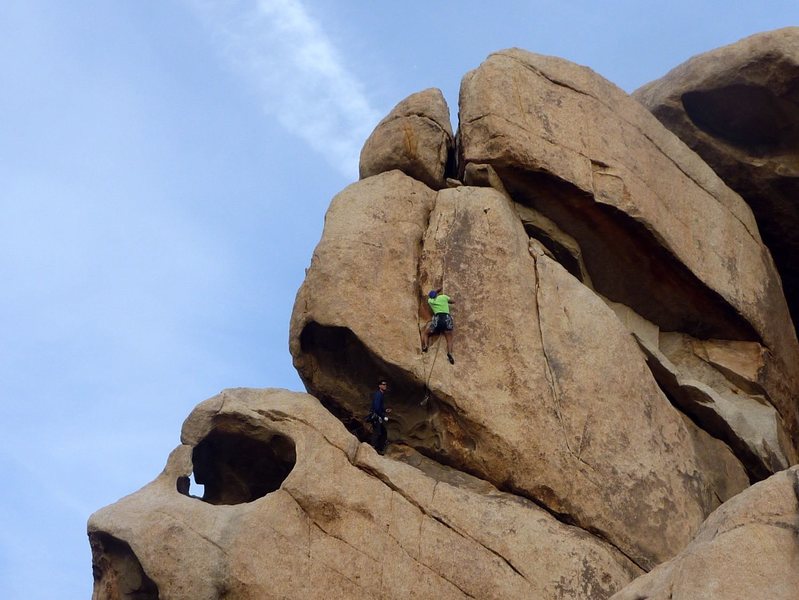 Dyno In The Dark, without dyno-ing, in broad daylight. Photo by Lee. 14 Dec 2014.