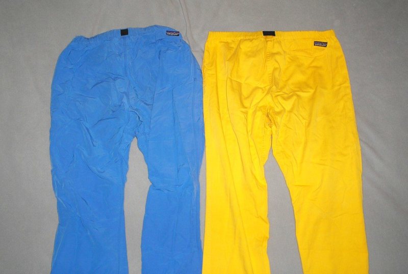 Lightweight Patagonia pants,,bright color era begins into the 80's.